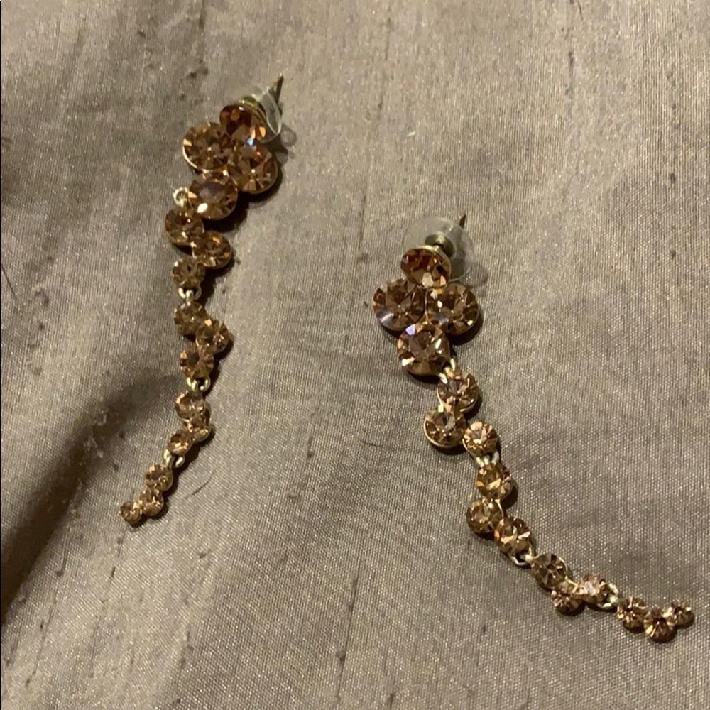 Gold costume jewelry earrings